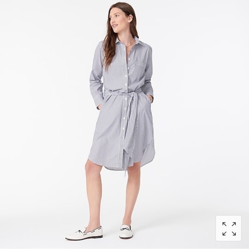 J Crew Tall Classic-fit crisp shirtdress AW562